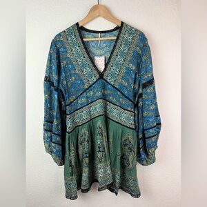 NWT Free People Luna Scarf Print Tunic